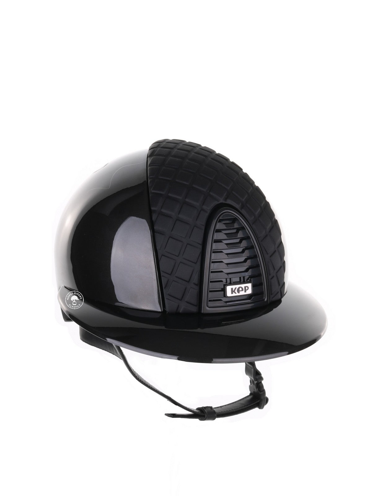 Kep Italia Riding Helmet Cromo 2.0 Shine Polo Peak Black RAW Frame Milano Insert