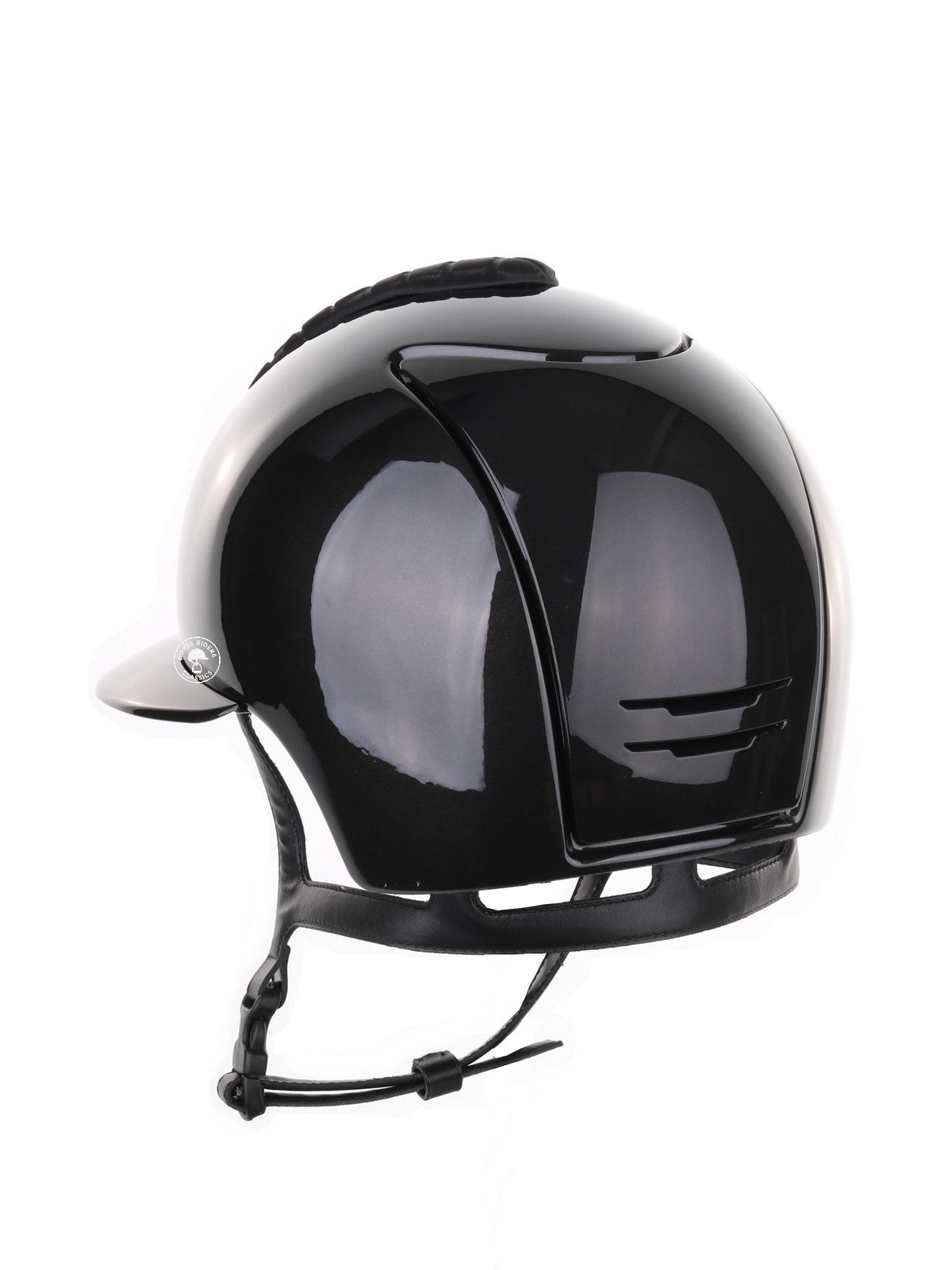 Kep Italia Riding Helmet Cromo 2.0 Shine Polo Peak Black RAW Frame Milano Insert