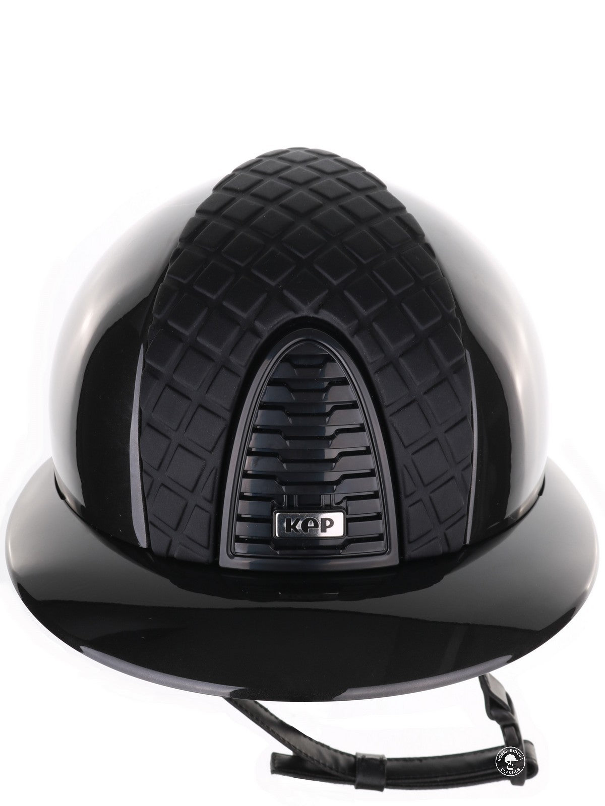 Kep Italia Riding Helmet Cromo 2.0 Shine Polo Peak Black RAW Frame Milano Insert