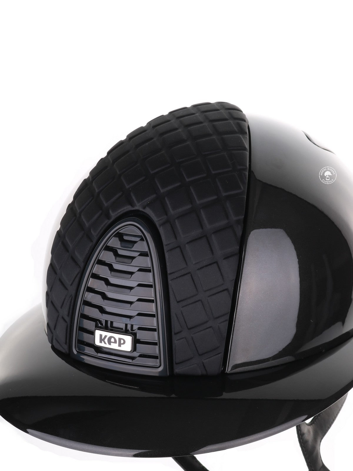 Kep Italia Riding Helmet Cromo 2.0 Shine Polo Peak Black RAW Frame Milano Insert