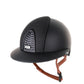 Kep Italia Riding Helmet Cromo 2.0 Matt Polo Peak Black Luminor Insert Beige Chin Strap