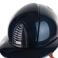 Kep Italia Riding Helmet Cromo 2.0 Shine Polo Peak Blue RAW Frame Beige Chin Strap