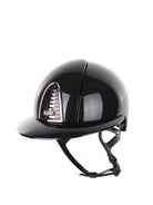 Kep Italia Paardrijhelm Cromo 2.0 Shine Polo Klep Zwart Rose Gold Frame