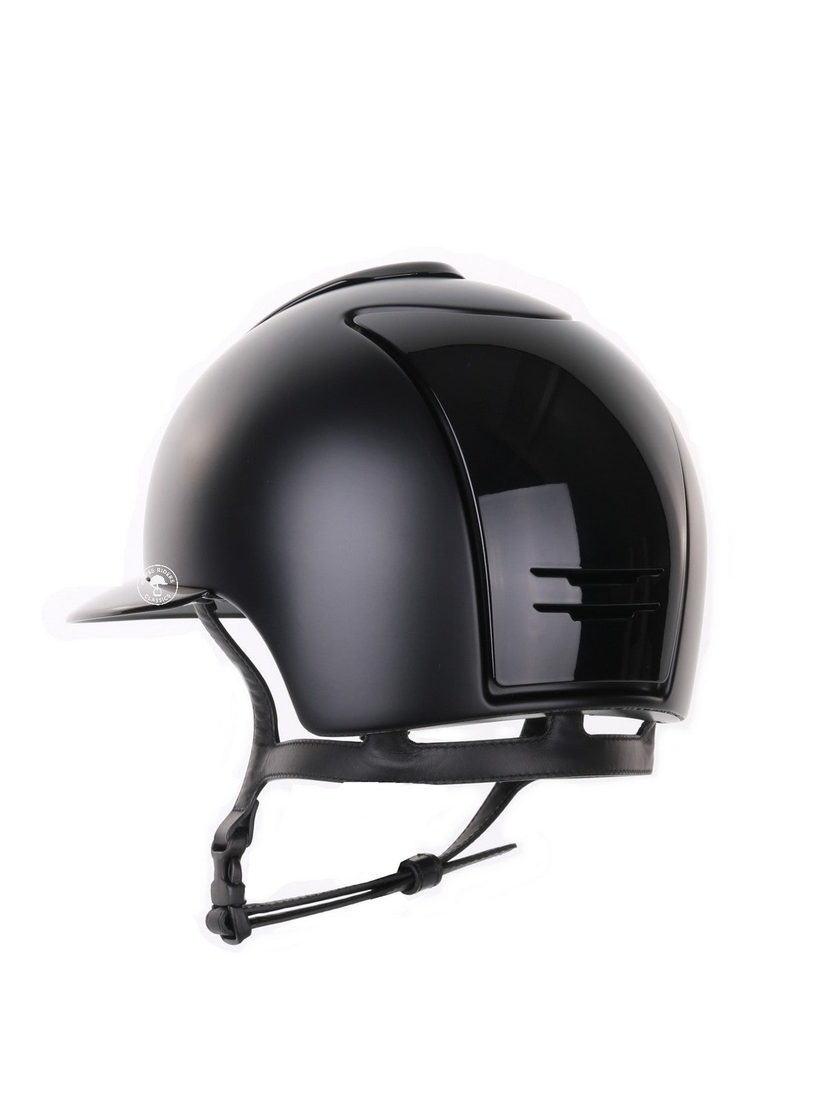 Kep Italia Riding Helmet Cromo 2.0 Textile Polo Peak Black Polish Inserts