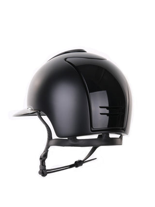 Kep Italia Riding Helmet Cromo 2.0 Textile Polo Peak Black Polish Inserts