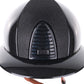 Kep Italia Riding Helmet Cromo 2.0 Shine Polo Peak Black RAW Frame Luminor Insert Beige Chin Strap