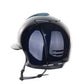 Kep Italia Riding Helmet Cromo 2.0 Polish Polo Peak Blue Galassia Light Blue Insert