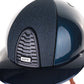 Kep Italia Riding Helmet Cromo 2.0 Shine Polo Peak Blue RAW Frame Luminor Blue Insert Beige Chin Strap