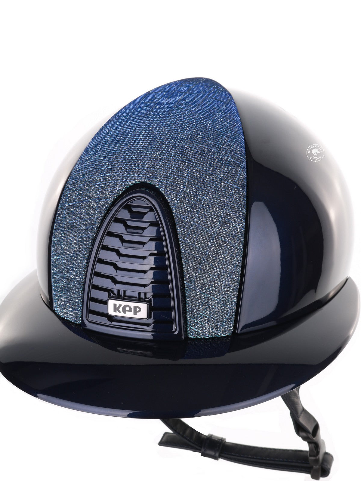 Kep Italia Riding Helmet Cromo 2.0 Polish Polo Peak Blue Galassia Light Blue Insert