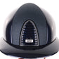 Kep Italia Riding Helmet Cromo 2.0 Polish Polo Peak Blue Swarovski Frame Beige Chin Strap
