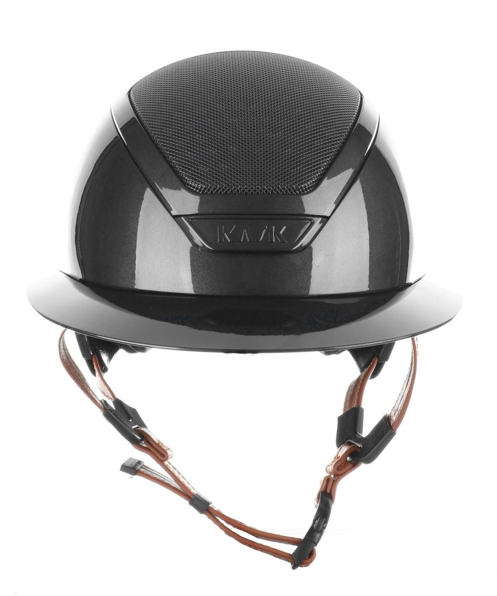 Kask Star Lady 2.0 Pure Shine Chrome Leather Light Brown Chinstrap Black