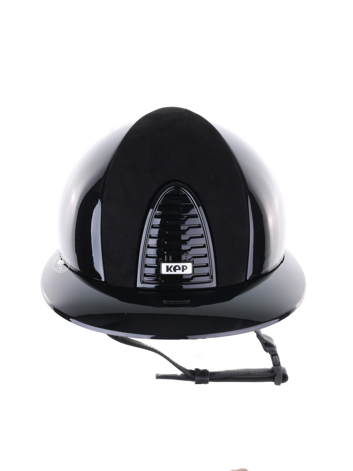 Kep Italia Riding Helmet Cromo 2.0 Polish Polo Peak Black Suede Inserts