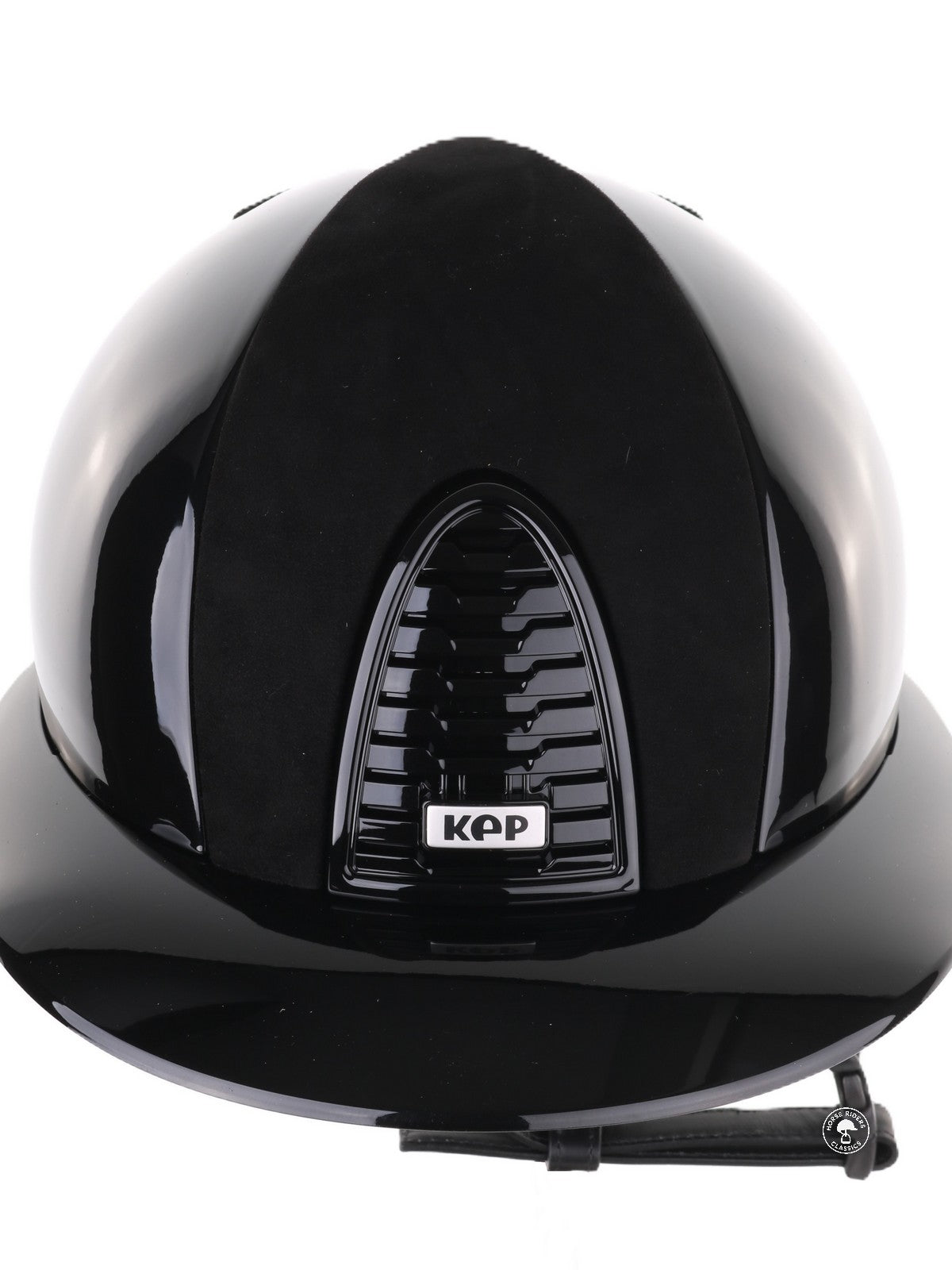 Kep Italia Paardrijhelm Cromo 2.0 Polish Polo Klep Zwart Suede Inserts