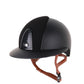Kep Italia Riding Helmet Cromo 2.0 Matt Polo Peak Black Suede Insert Beige Chin Strap