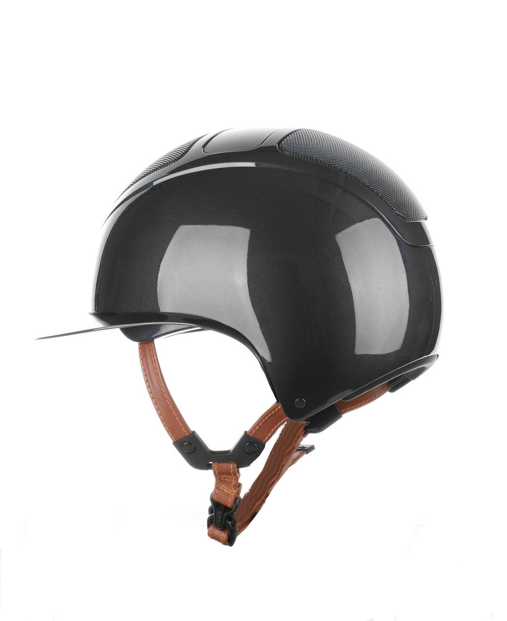 Kask Star Lady 2.0 Pure Shine Chrome Leather Light Brown Chinstrap Black