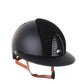 Kep Italia Riding Helmet Cromo 2.0 Matt Polo Peak Black Suede Insert Beige Chin Strap