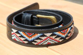 Belt with beads Ghana Black