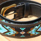 Belt with beads Mwimbi Turquoise