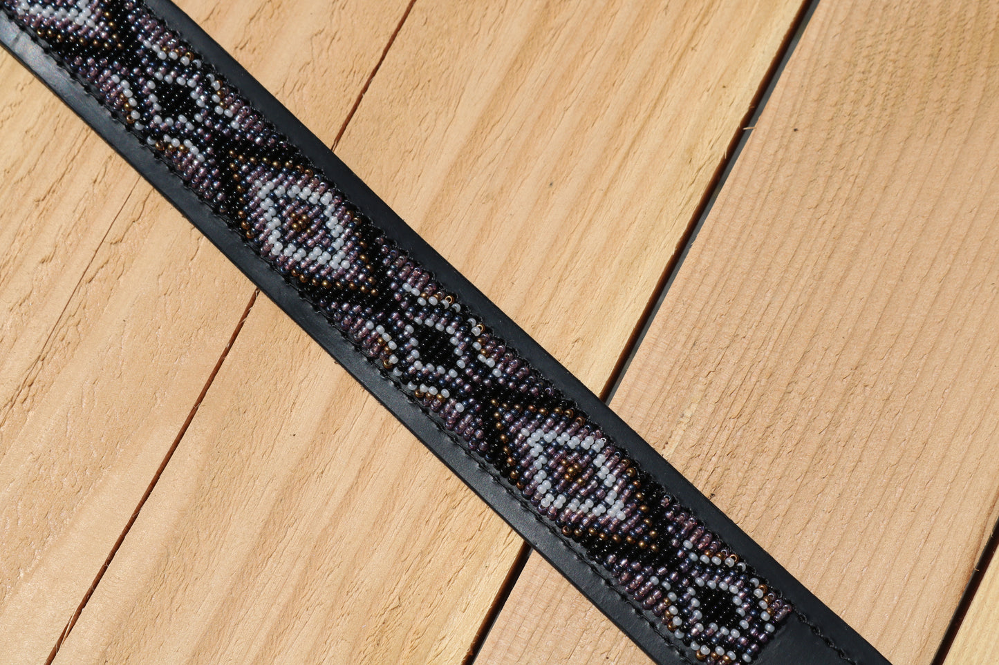 Belt with Kampuni Gray beads