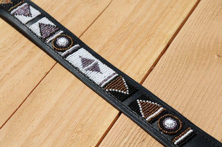 Belt with beads Swahili Black