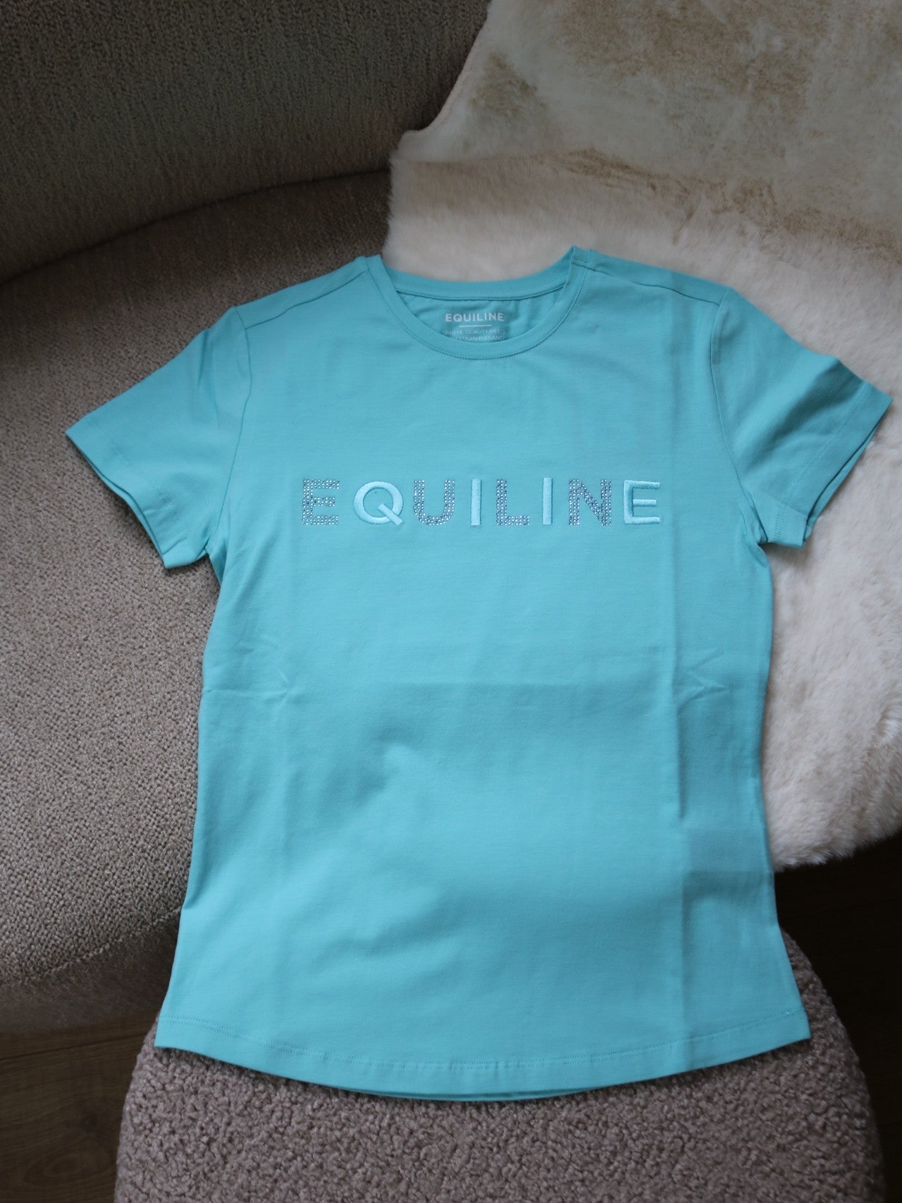 Equiline T-shirt ladies Gelig Tibetan Stone