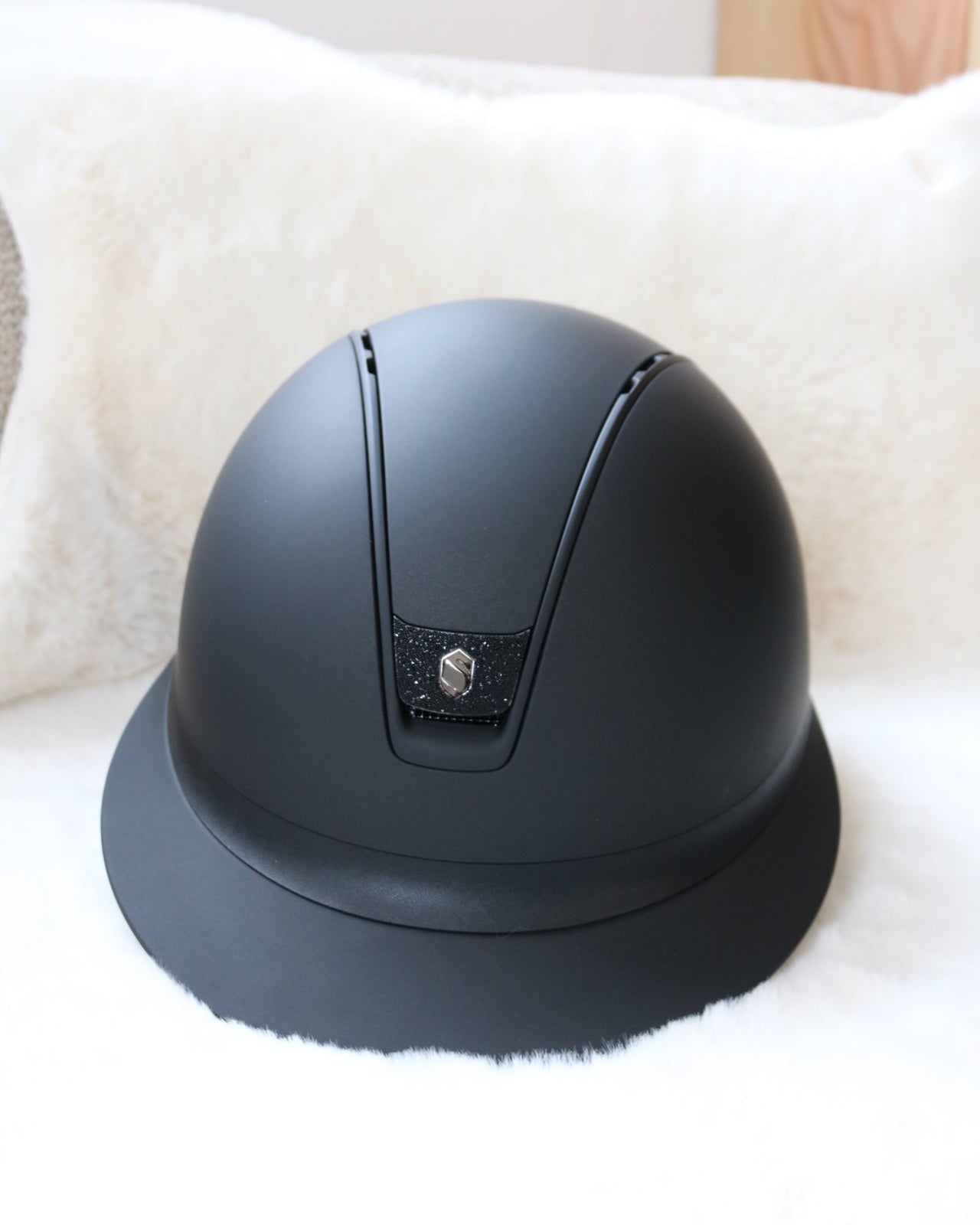 Samshield 2.0 Paardrijhelm Miss Shield Shadowmatt Crystal Blazon Zwart