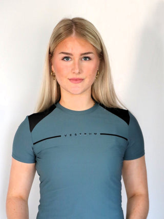 Vestrum Training top short sleeves women Diamante Slate Green