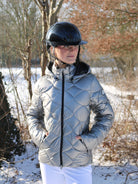 Equiline Gewatteerde Jas Dames Gasic Argento Silver