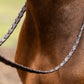 TRUST  Hunter reins Braided silver buckles Brown