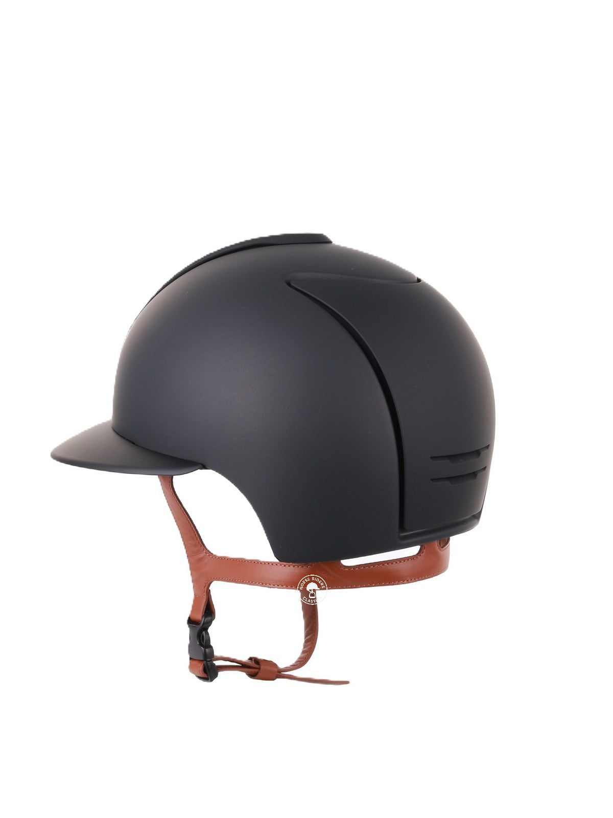 Kep Italia Paardrijhelm Cromo 2.0 Matt Polo Klep Zwart Beige Kinband