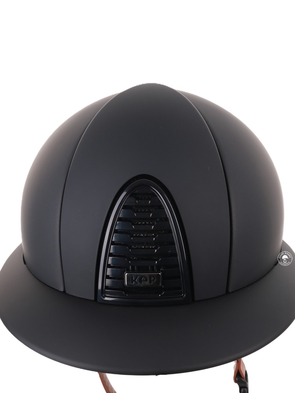 Kep Italia Paardrijhelm Cromo 2.0 Matt Polo Klep Zwart Beige Kinband