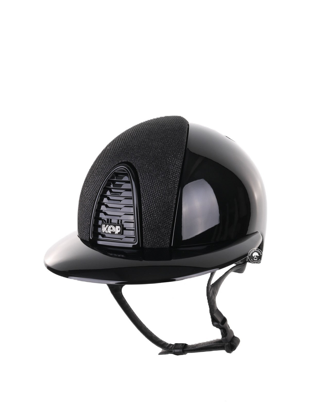 Kep Italia Paardrijhelm Cromo 2.0 Polish Polo Klep Zwart Luminor Insert
