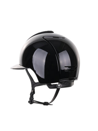 Kep Italia Riding Helmet Cromo 2.0 Polish Polo Peak Black Luminor Insert