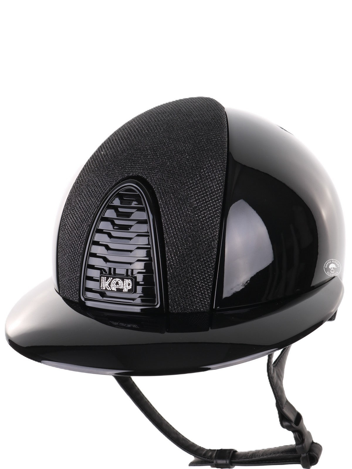 Kep Italia Riding Helmet Cromo 2.0 Polish Polo Peak Black Luminor Insert