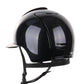 Kep Italia Riding Helmet Cromo 2.0 Diamond  Polo Peak Black Shaded Silver Insert Swarovski Frame