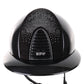 Kep Italia Riding Helmet Cromo 2.0 Diamond  Polo Peak Black Shaded Silver Insert Swarovski Frame