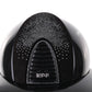 Kep Italia Riding Helmet Cromo 2.0 Diamond  Polo Peak Black Shaded Silver Insert Swarovski Frame