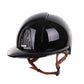 Kep Italia Riding Helmet Smart Polish Polo Black Beige Chin strap