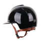 Kep Italia Riding Helmet Smart Polish Polo Black Beige Chin strap