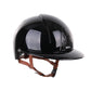 Kep Italia Riding Helmet Smart Polish Polo Black Beige Chin strap