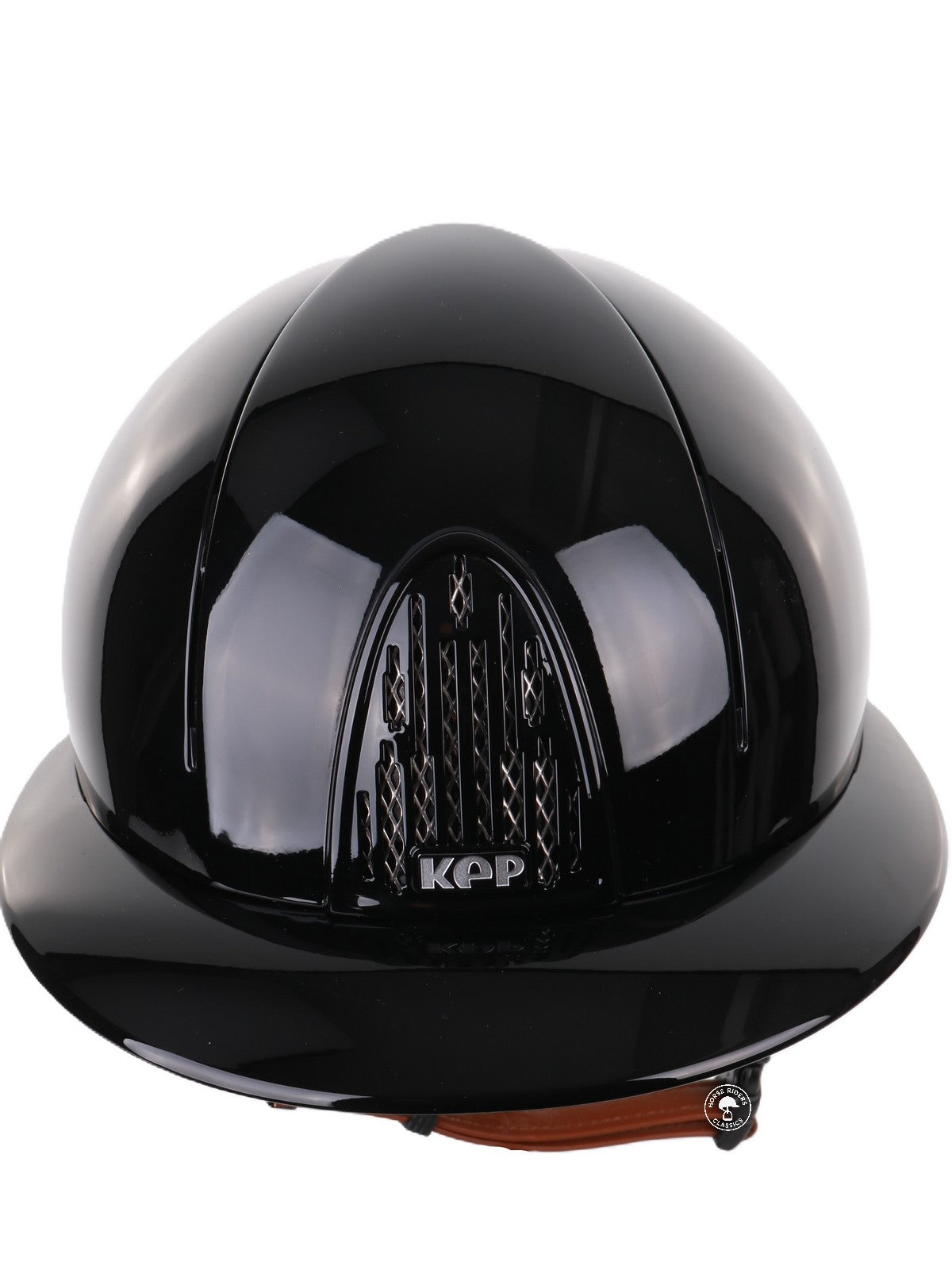 Kep Italia Riding Helmet Smart Polish Polo Black Beige Chin strap