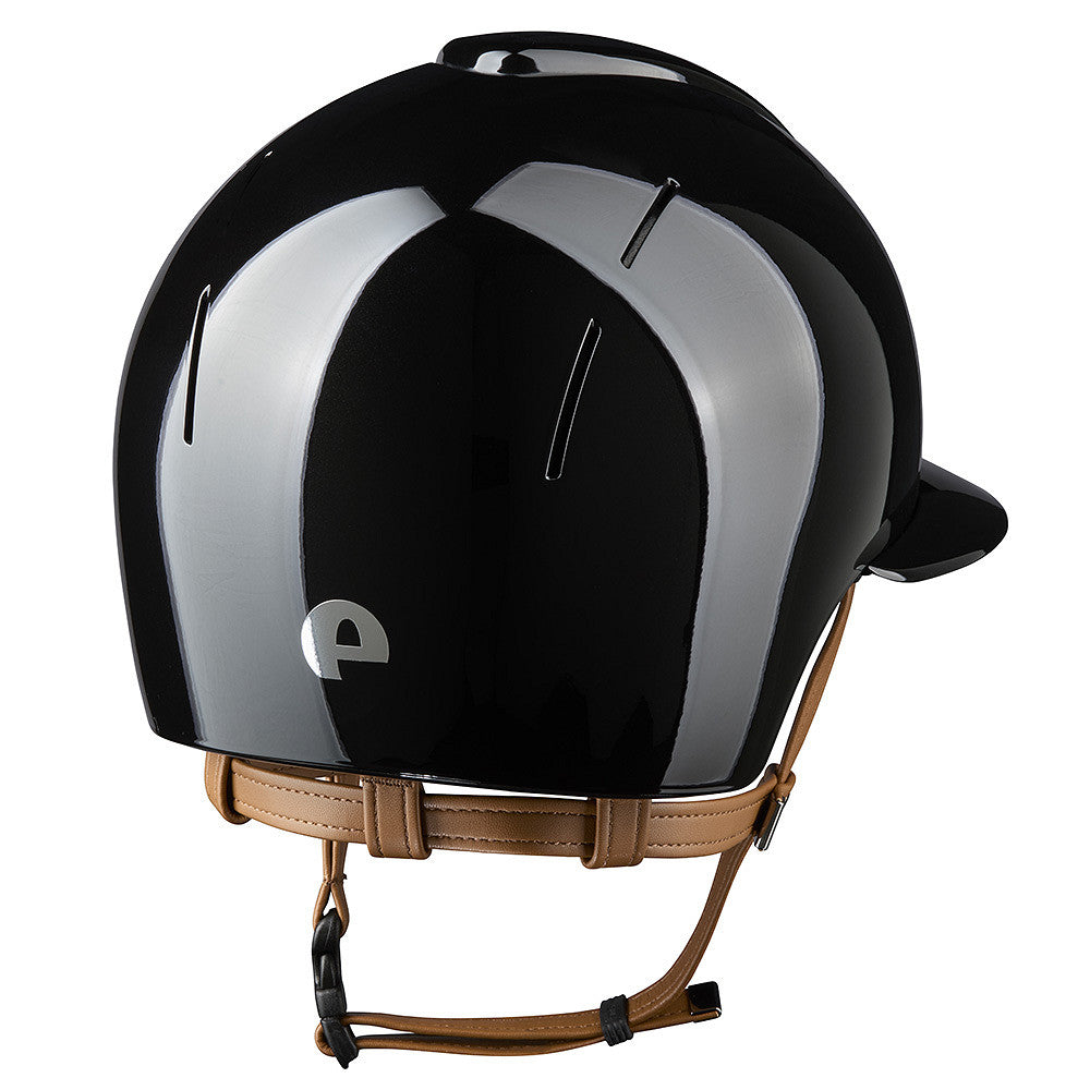 Kep Italia Paardrijhelm Smart Nova Polish Polo Klep Zwart Beige Kinband