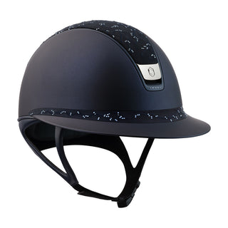 Samshield 2.0 Miss Shield shadowmatt riding helmet Crystal Leaf 5 Crystals Navy