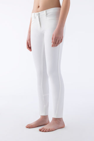 Equiline riding breeches girls full grip Jaklink White