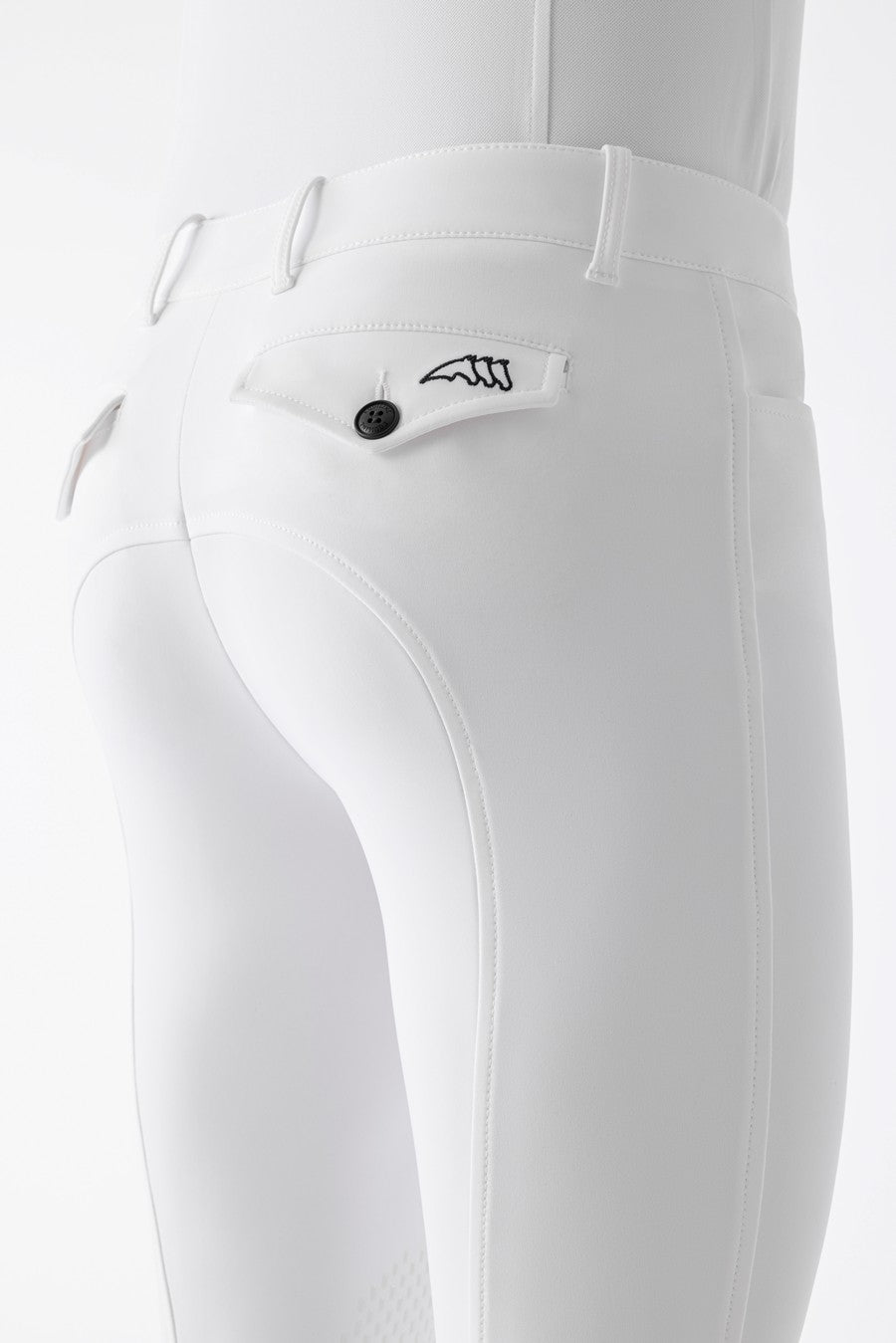 Equiline riding breeches men knee grip Albertk White