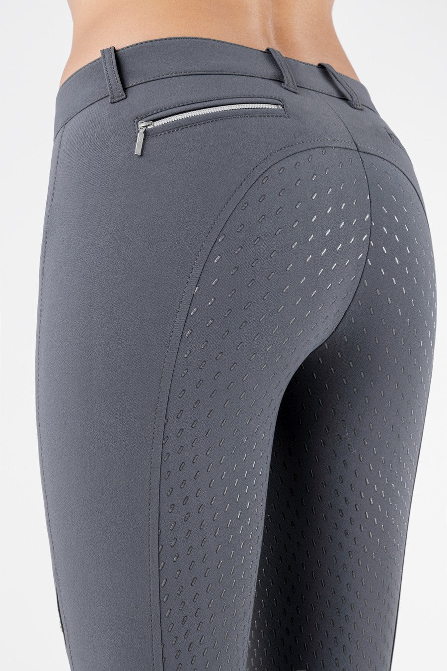 Equiline riding breeches full seat  X-Grip Cedar Grey