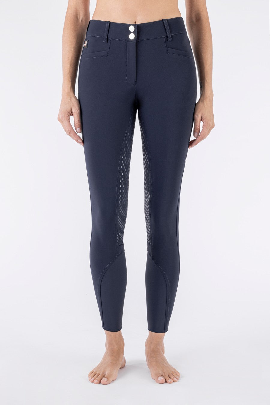 Equiline riding breeches ladies full grip high waist Adellek Navy