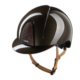 Kep Italia Riding Helmet Smart Nova Polish Star Insert Beige Chin Strap