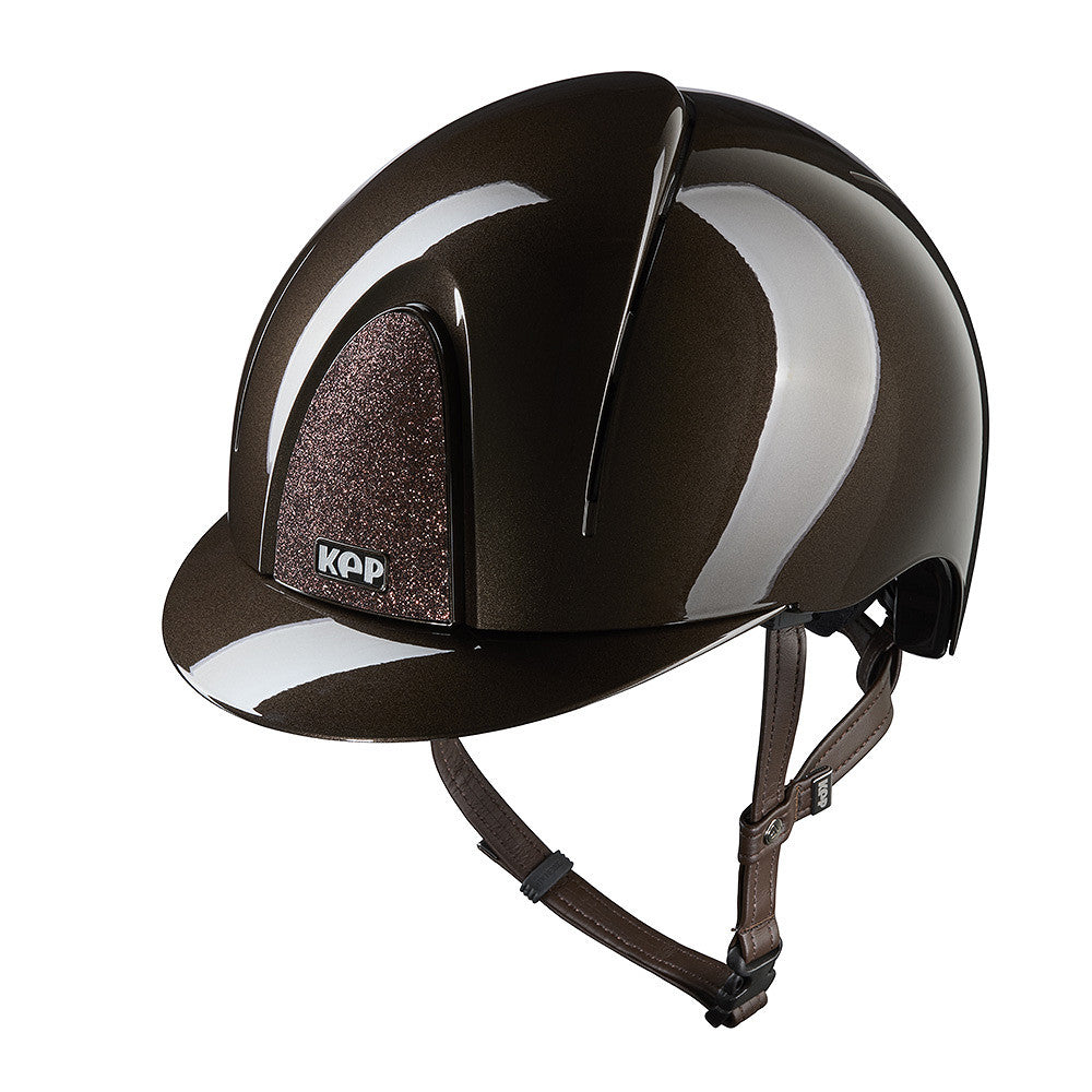 Kep Italia Paardrijhelm Smart Nova Polish Star Insert Bruin