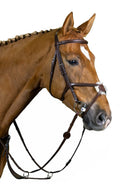 TRUST hoofdstel Oslo mexicaanse neusriem zilveren gespen Bruin Bruin Cob